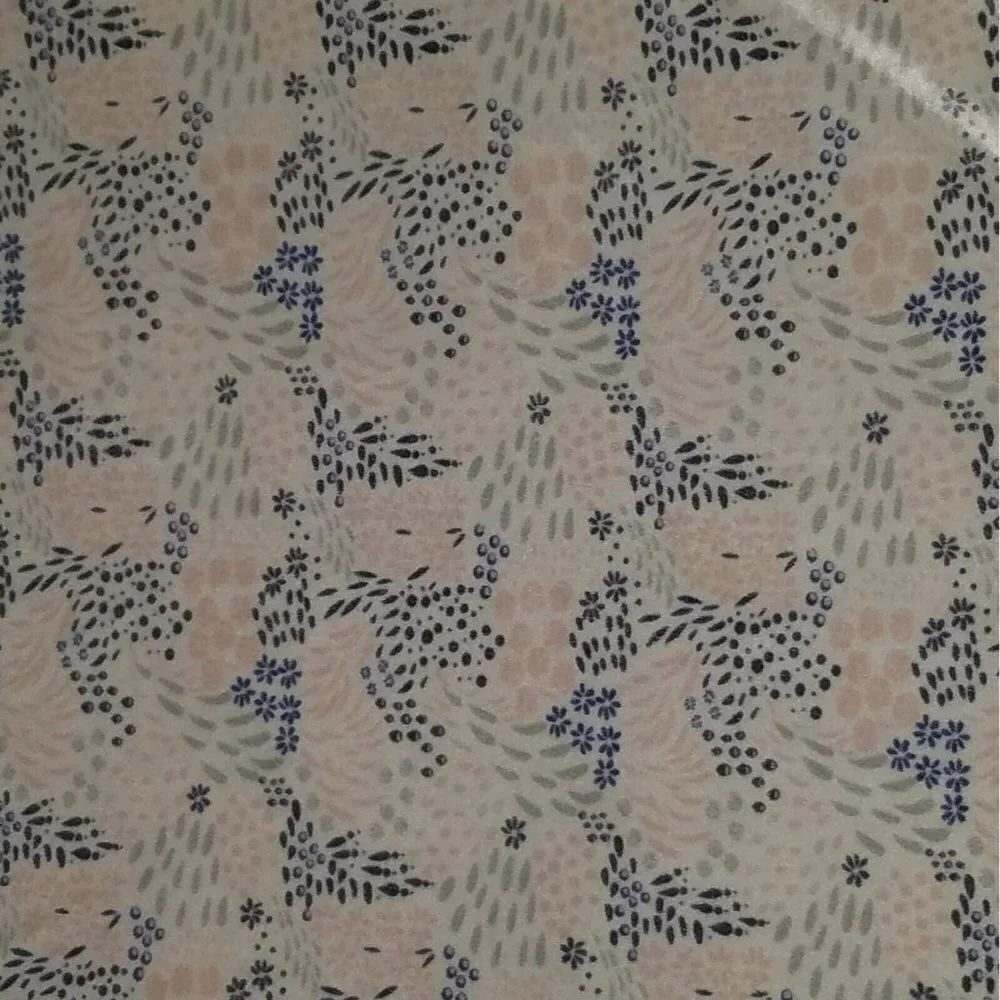 Nicole Miller New York Baby Blanket Lovey Fleece White Blue Gray Pink Floral